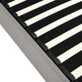 Full Size Upholstered Platform Bed With A Hydraulic Storage System Gray Gray Upholstered