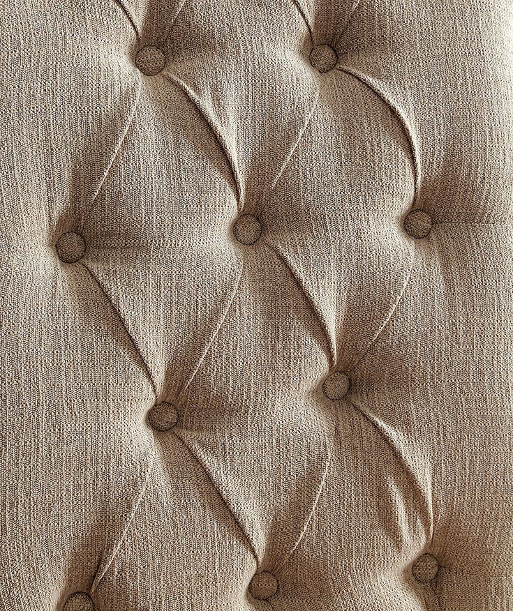 Dining Room Furniture Contemporary Rustic Style Beige Fabric Upholstered Tufted Set Of 2 Chairs Kitchen Breakfast Beige Dining Room Modern,Transitional Dining Chairs Rubberwood Tufted Back Solid Wood