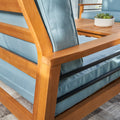 Gloucester Contemporary Patio Wood Sofa Club Chair Teak Solid Wood
