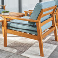 Gloucester Contemporary Patio Wood Sofa Club Chair Teak Solid Wood