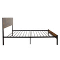 Twin Size Metal Bed Sturdy System Metal Bed Frame ,Modern Style And Comfort To Any Bedroom ,Black Black Metal