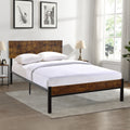 Twin Size Metal Bed Sturdy System Metal Bed Frame ,Modern Style And Comfort To Any Bedroom ,Black Black Metal