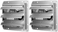 Ipower 7 Inch Shutter Exhaust Fan Aluminum,High Speed,2 Pack, Silver Silver Aluminium