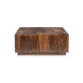 Low Profile Premium Solid Wood Coffee Table Brown Solid Wood