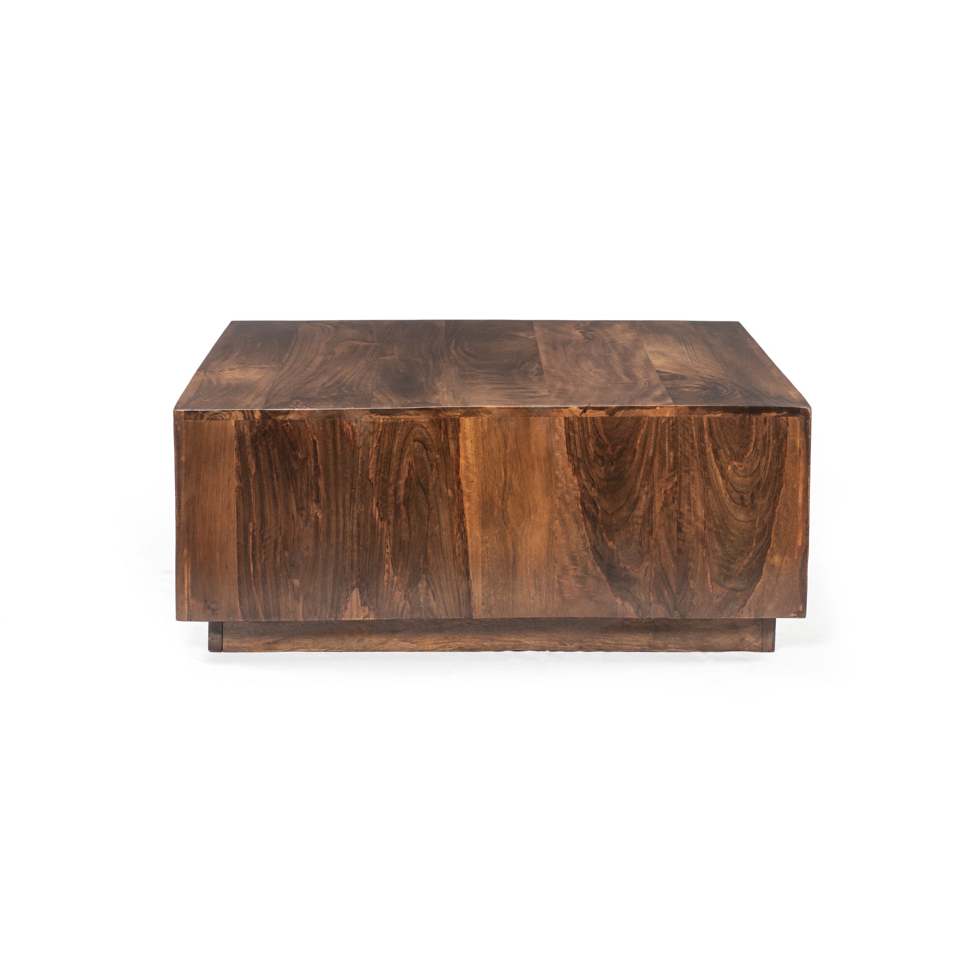 Low Profile Premium Solid Wood Coffee Table Brown Solid Wood