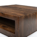 Low Profile Premium Solid Wood Coffee Table Brown Solid Wood