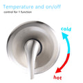 Single Handle 5 Functions Shower Head Set Valve Included Brushed Nickel Brass
