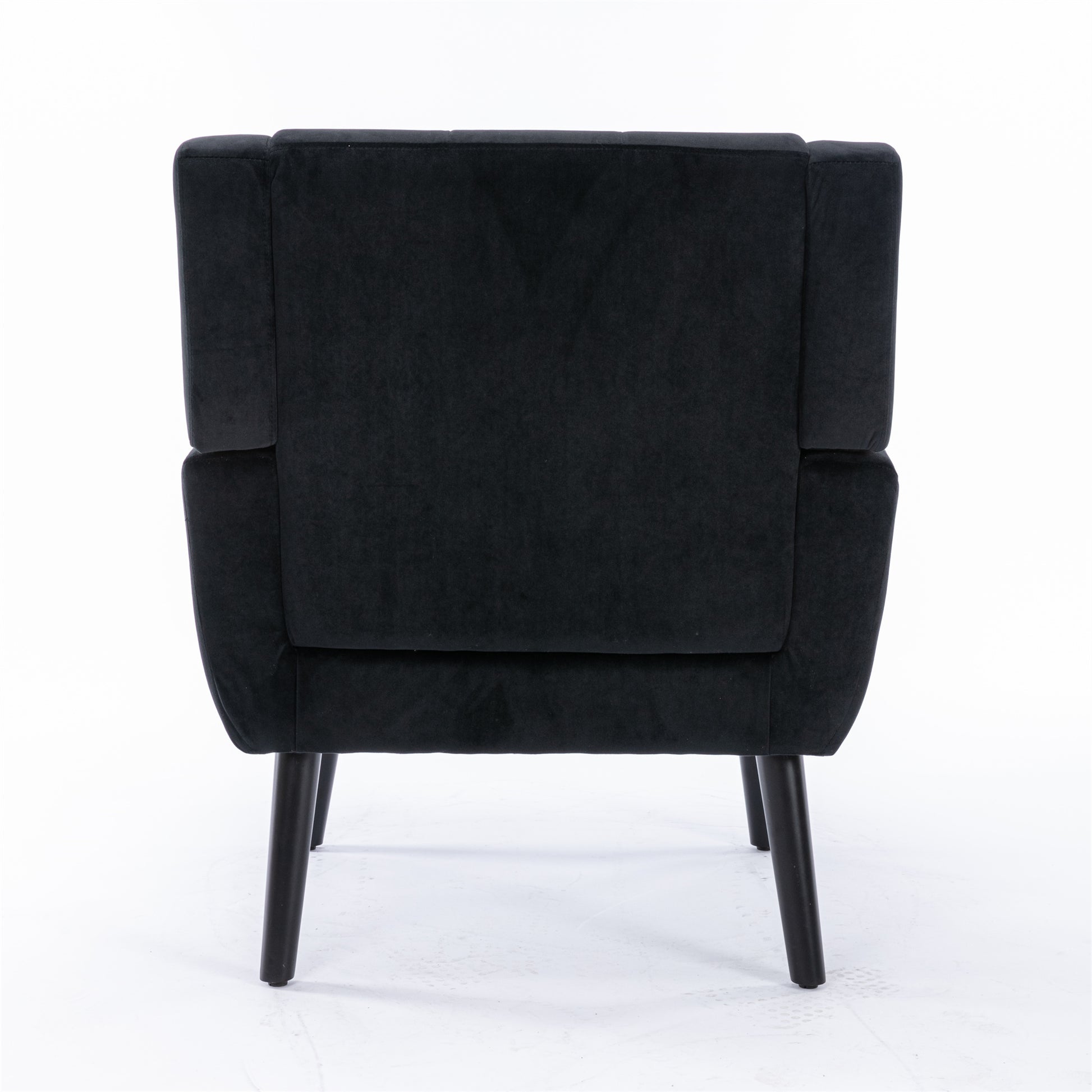 Modern Soft Velvet Material Ergonomics Accent Chair Living Room Chair Bedroom Chair Home Chair With Black Legs For Indoor Home Black Foam Upholstered