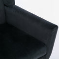 Modern Soft Velvet Material Ergonomics Accent Chair Living Room Chair Bedroom Chair Home Chair With Black Legs For Indoor Home Black Foam Upholstered
