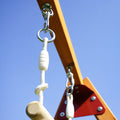 Wooden Swing Set With Slide, Outdoor Playset Backyard Activity Playground Climb Swing Outdoor Play Structure For Toddlers, Ready To Assemble Wooden Swing N Slide Set Kids Climbers Natural Solid Wood