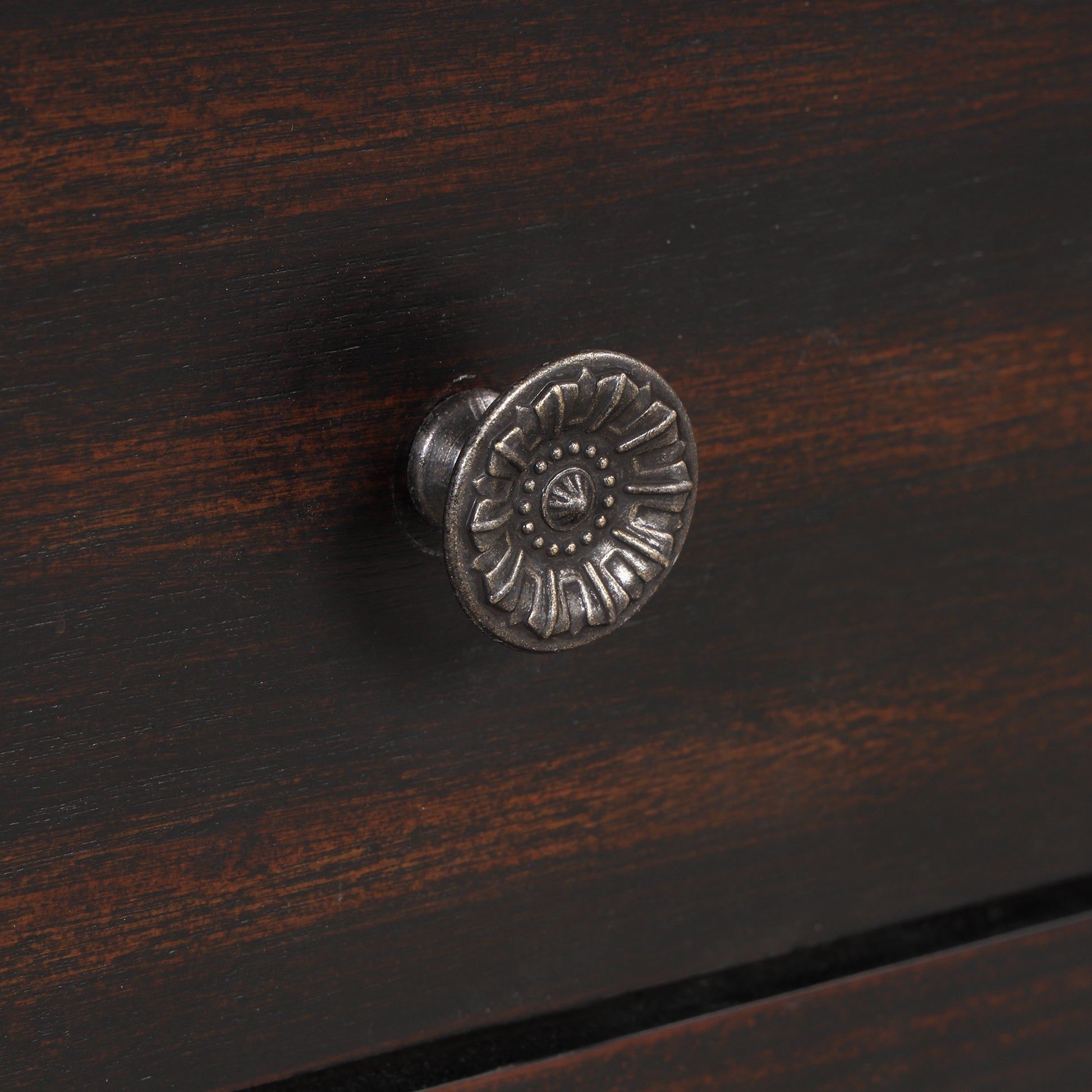 48'' Solid Pine Wood Top Console Table, Modern Entryway Sofa Side Table With 3 Storage Drawers And 2 Shelves. Easy To Assemble Black Black Pine