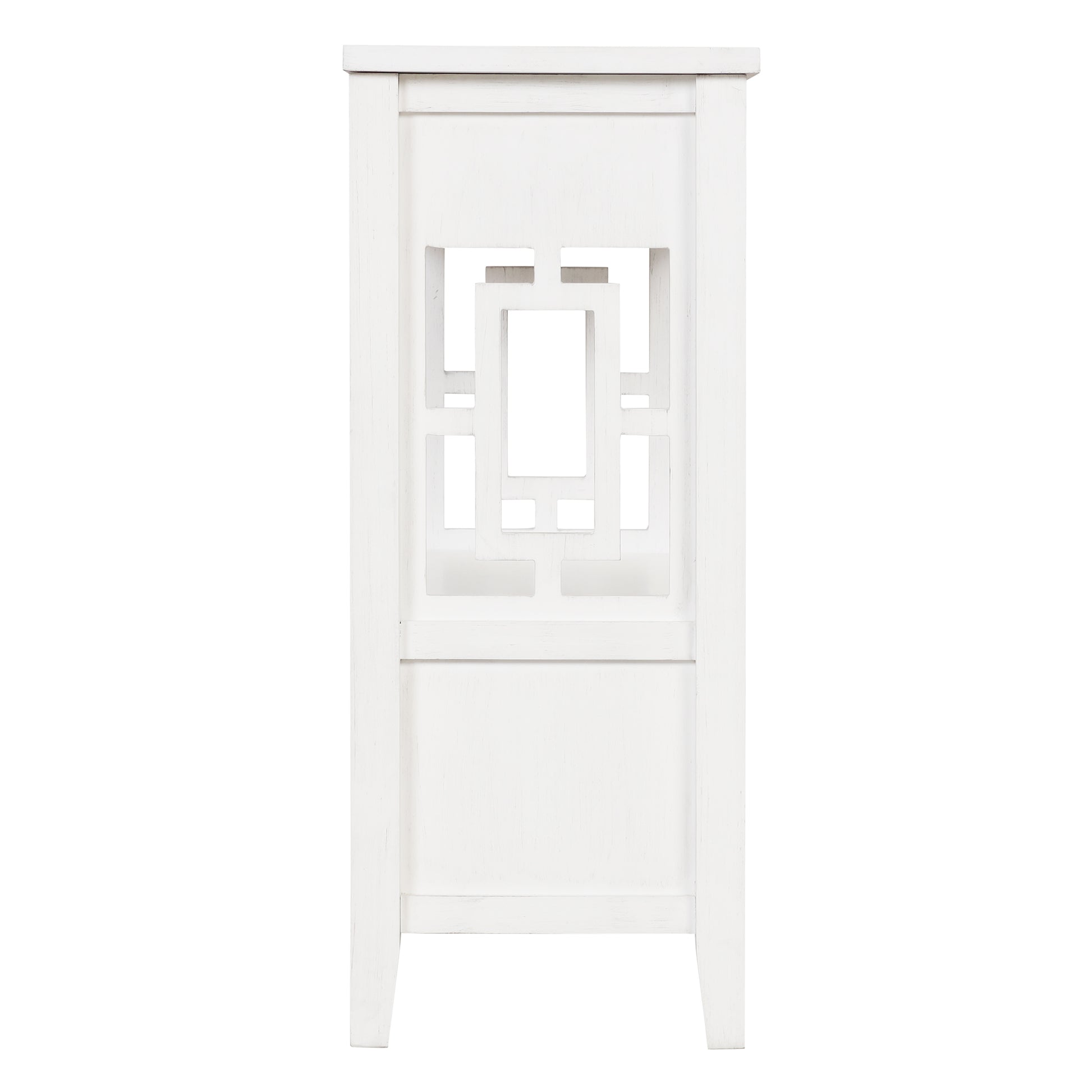 36'' Farmhouse Pine Wood Console Table Entry Sofa Table With 4 Drawers & 1 Storage Shelf For Entryway Living Room Bedroom Hallway Kitchen Antique White Antique White Pine