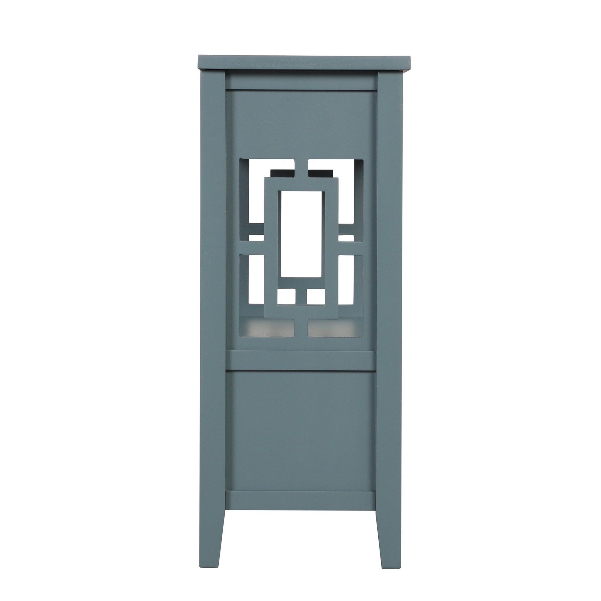 36'' Farmhouse Pine Wood Console Table Entry Sofa Table With 4 Drawers & 1 Storage Shelf For Entryway Living Room Bedroom Hallway Kitchen Blue Blue Pine