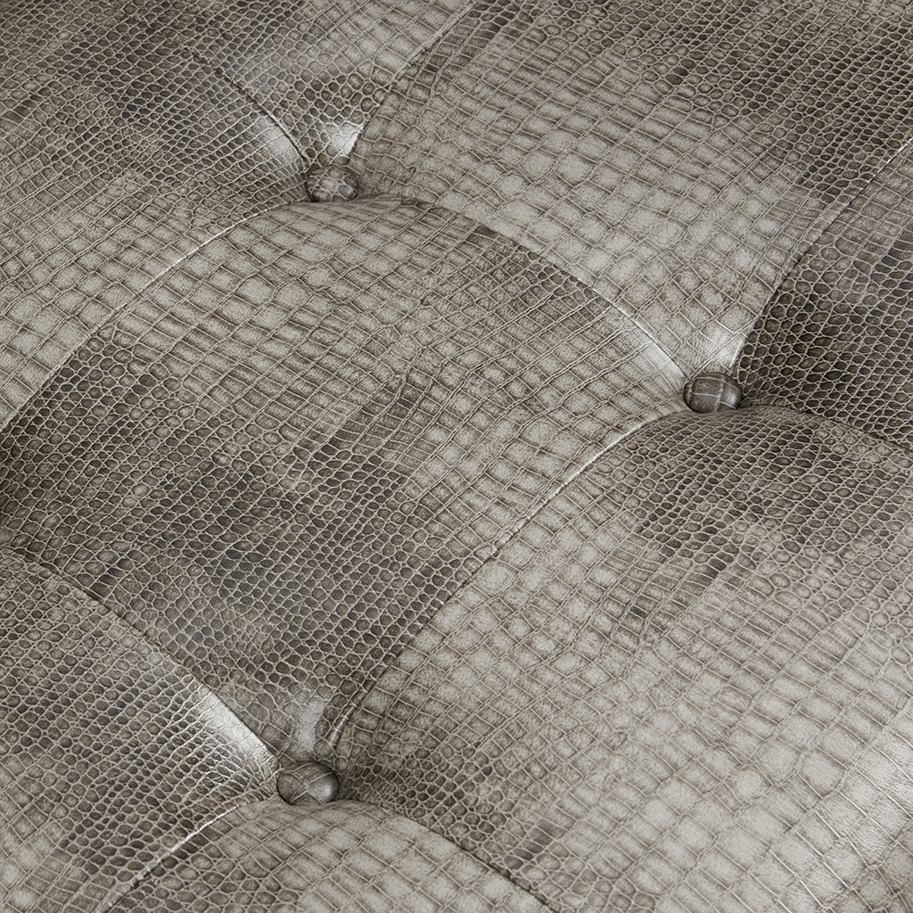 Lounge Chair Grey Metal