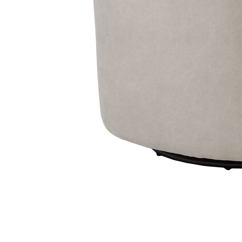 Owen Swivel Chair Beige Solid Wood