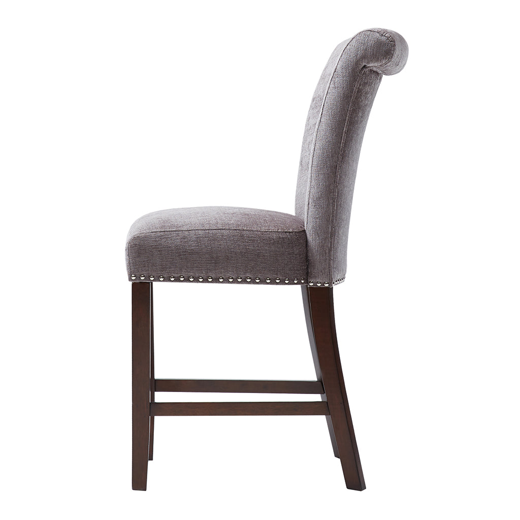 Colfax Counter Stool Grey Polyester