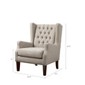 Maxwell Chair Beige Solid Wood