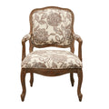 Camel Back Exposed Wood Chair Multi Polyester
