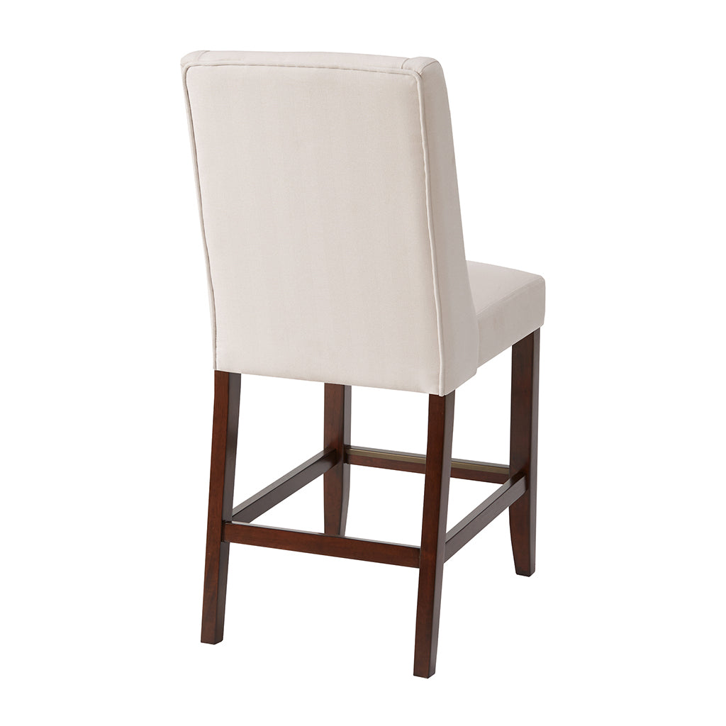 Brody Wing Counter Stool Cream Polyester