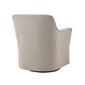 Augustine Swivel Glider Chair Grey Solid Wood