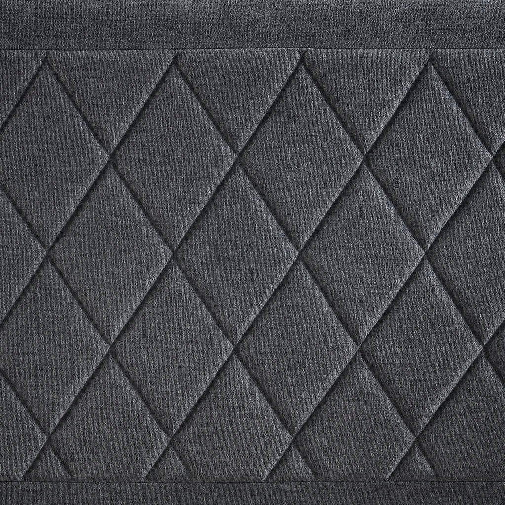 Rowen Queen Platform Bed Queen Grey Polyester