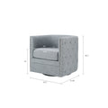 Capstone Swivel Chair Gray Solid Wood