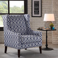 Barton Wing Chair Multicolor Solid Wood