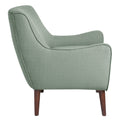 Mid Century Accent Chair Seafoam Polyester