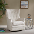 Ella Swivel Glider Chair Cream Solid Wood