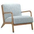 Lounge Chair Light Blue Polyester