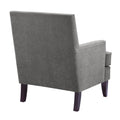 Track Arm Club Chair Grey Polyester