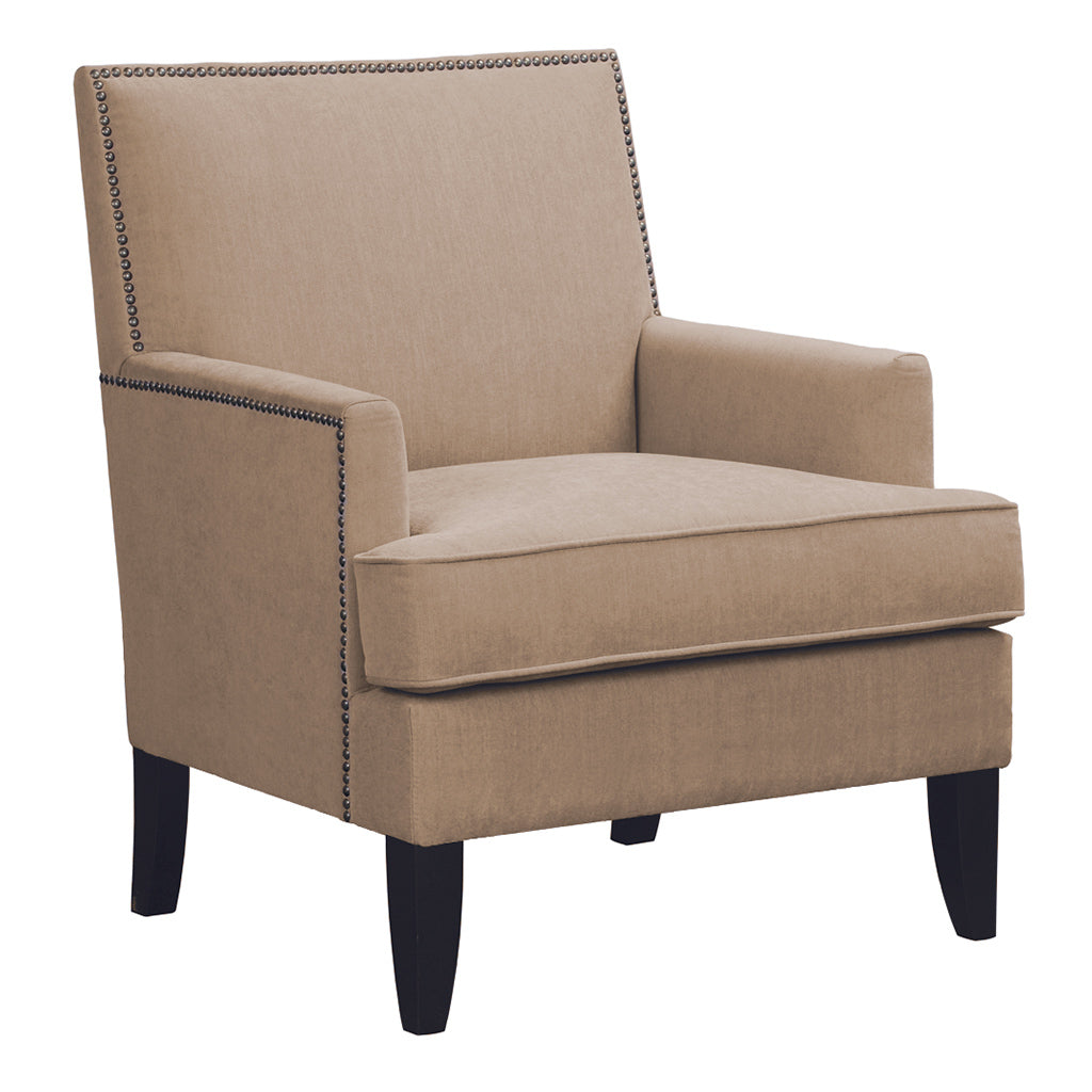 Track Arm Club Chair Sand Polyester