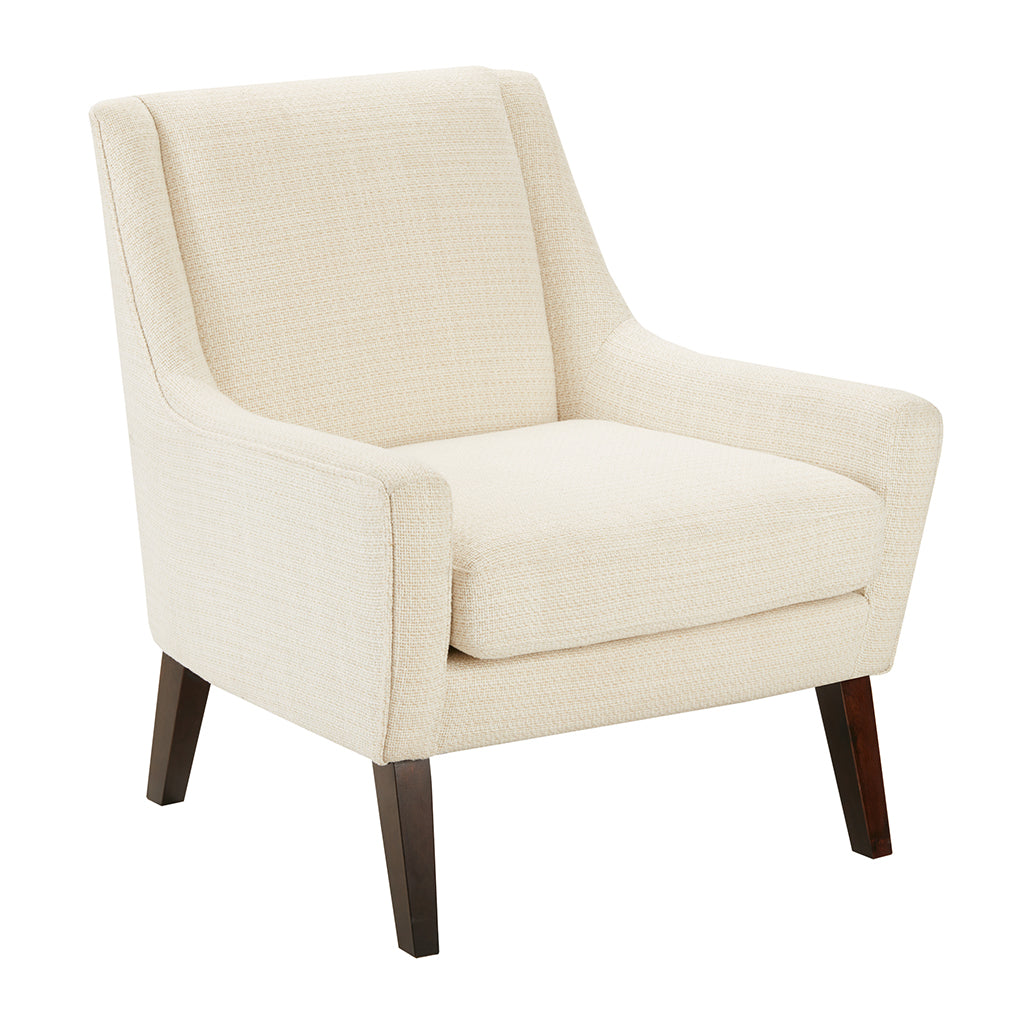 Accent Chair Cream Morrocco Polyester