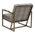Lounge Chair Grey Metal