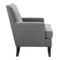 Track Arm Club Chair Grey Polyester
