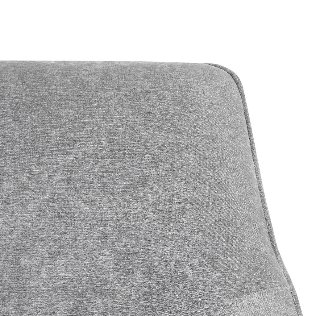 Augustine Swivel Glider Chair Grey Solid Wood