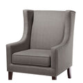Barton Chair Dark Gray Solid Wood