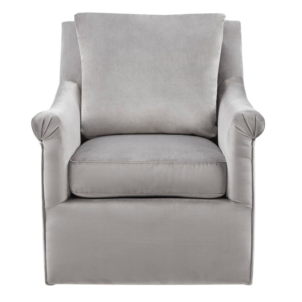 Deanna Swivel Chair Grey Solid Wood