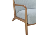 Lounge Chair Light Blue Polyester