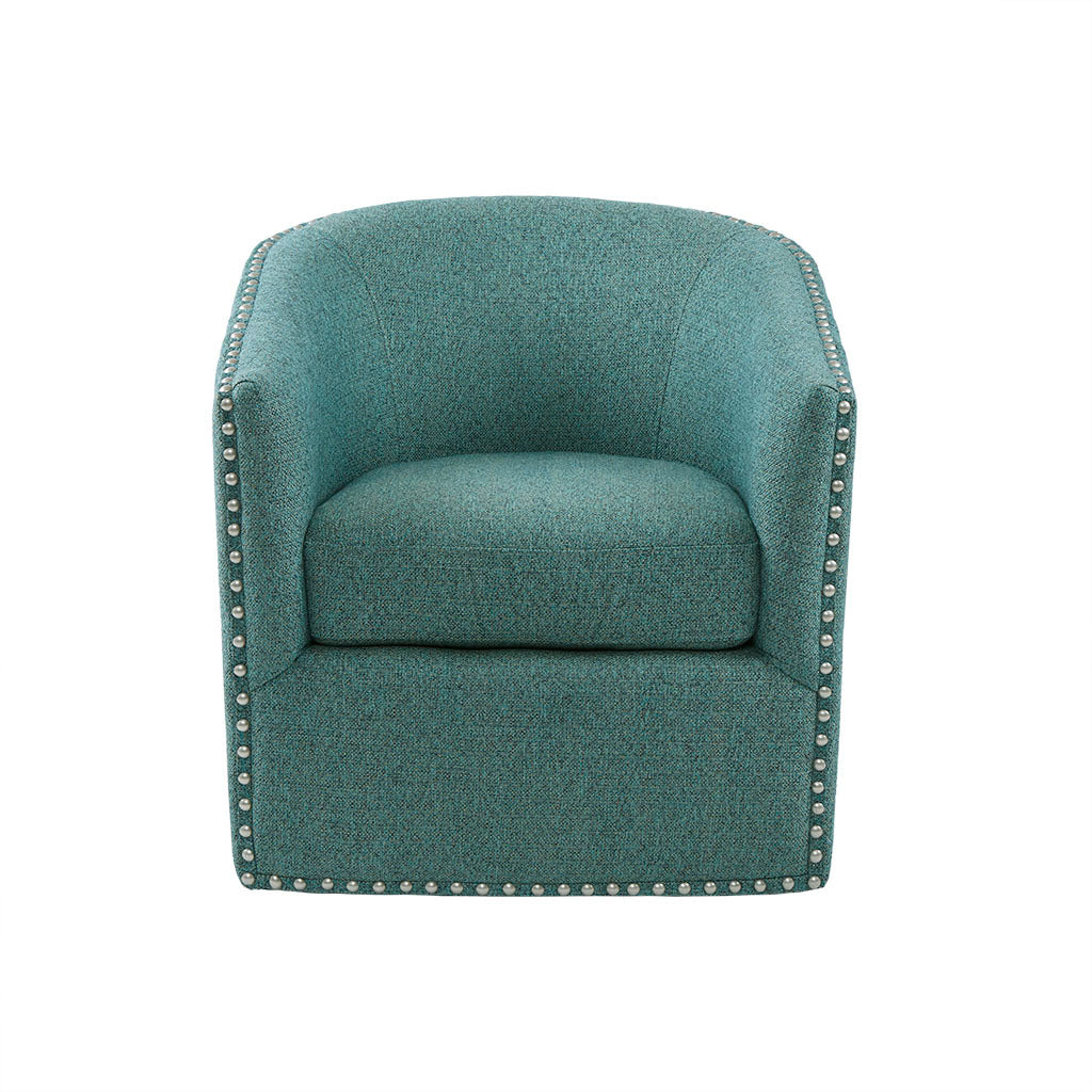 Tyler Swivel Chair Green Solid Wood