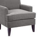 Track Arm Club Chair Grey Polyester