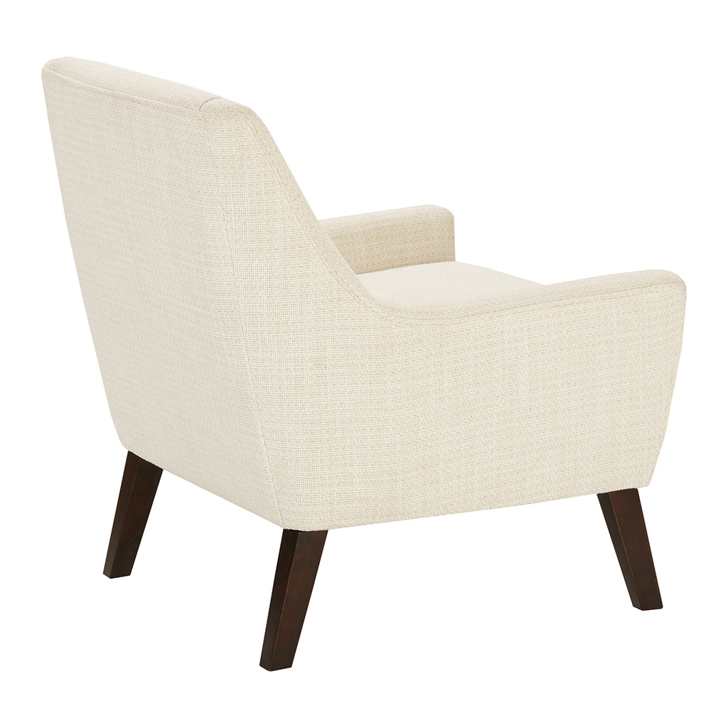 Accent Chair Cream Morrocco Polyester
