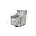 Alana Swivel Glider Chair Multicolor Solid Wood