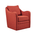 Brianne Swivel Chair Orange Solid Wood