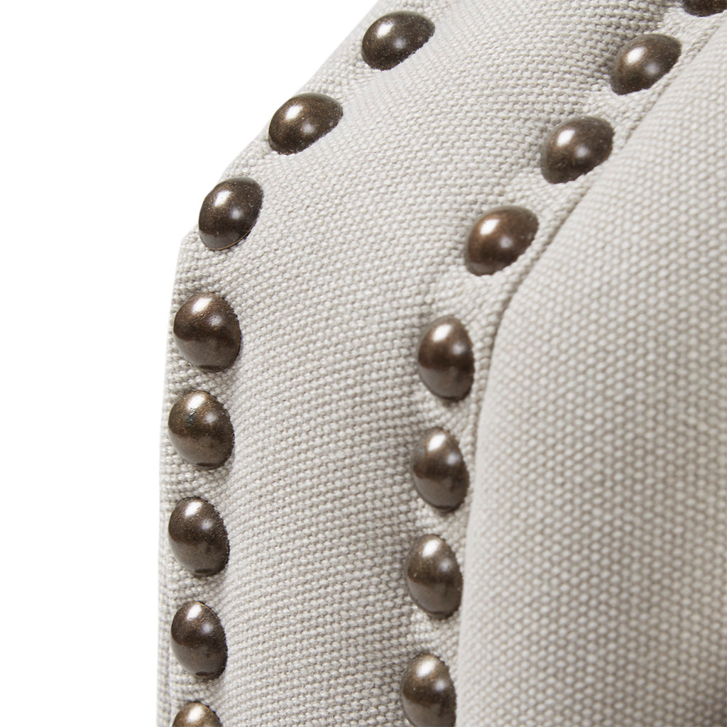 Owen Swivel Chair Beige Solid Wood