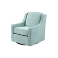 Harris Swivel Chair Blue Solid Wood