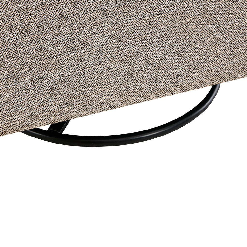 Augustine Swivel Glider Chair Grey Solid Wood