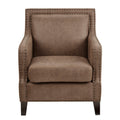 Shasta Accent Chair Brown Solid Wood