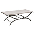 Coffee Table White Black Wood