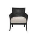 Accent Chair Black Polyester